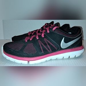 Nike Flex 2014 Run Women Running Walking Shoes Black Athletic Sneaker 642767-002